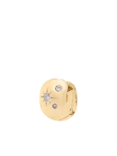 Scosha 10K gold Disco Dazzle diamond hoop earrings