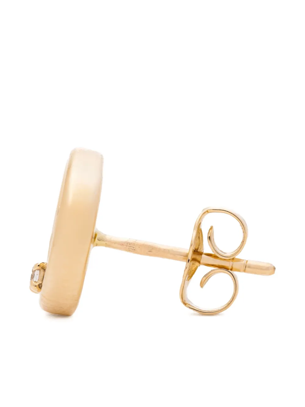 Eden Presley 14K yellow gold abalone diamond earrings | Fine Jewelry | Image 2
