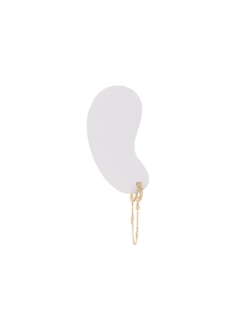 Tracy Upton 14K yellow gold Rocker Drip diamond earring