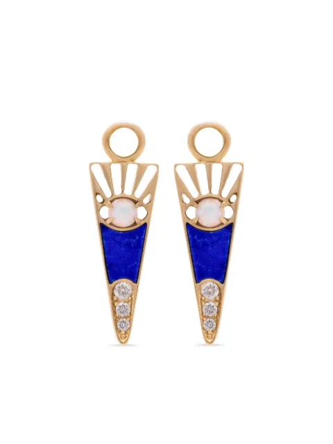 Eden Presley 14K yellow gold Horizon Drop Rock earring charm