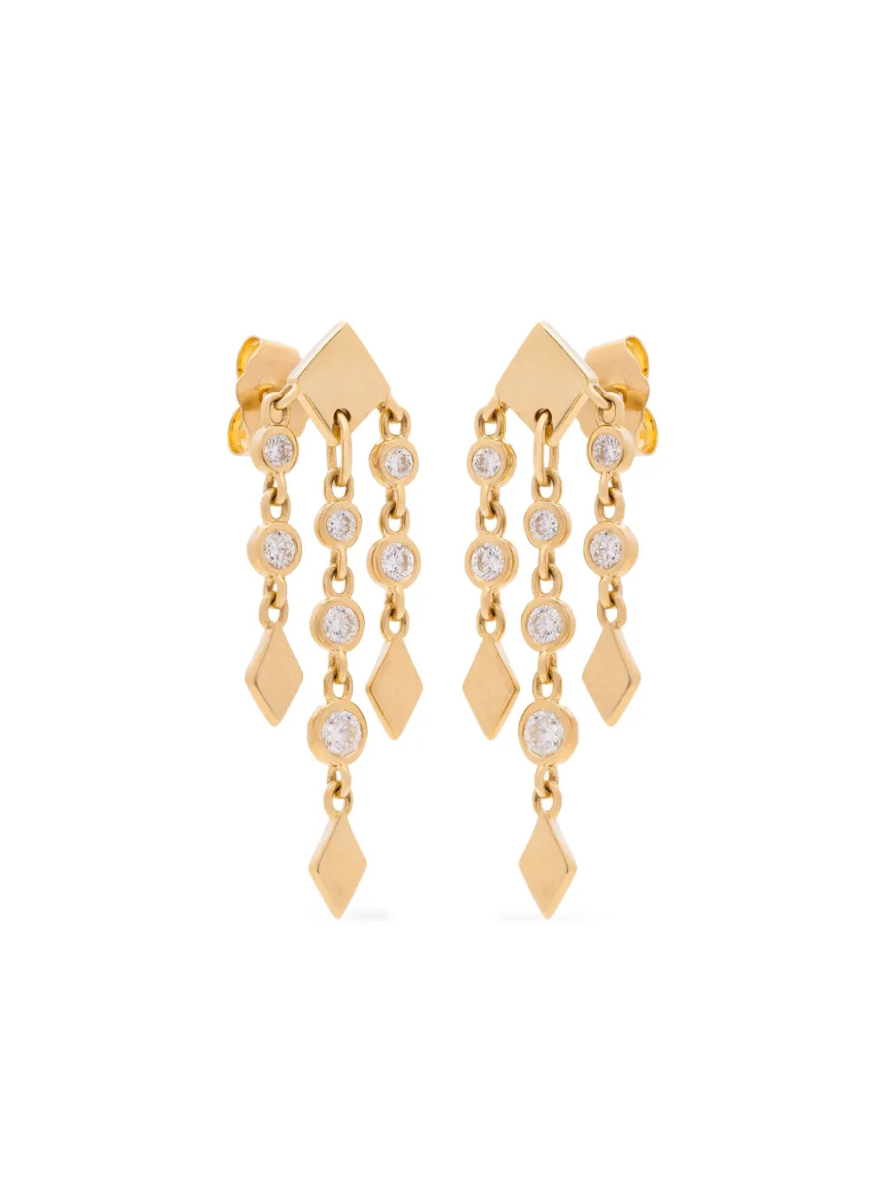 Eden Presley 14K yellow gold Shine Fringe diamond earrings | Gold | Image 1