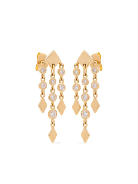 Eden Presley 14K yellow gold Shine Fringe diamond earrings