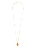 Armiss 18kt yellow gold Uova amethyst necklace