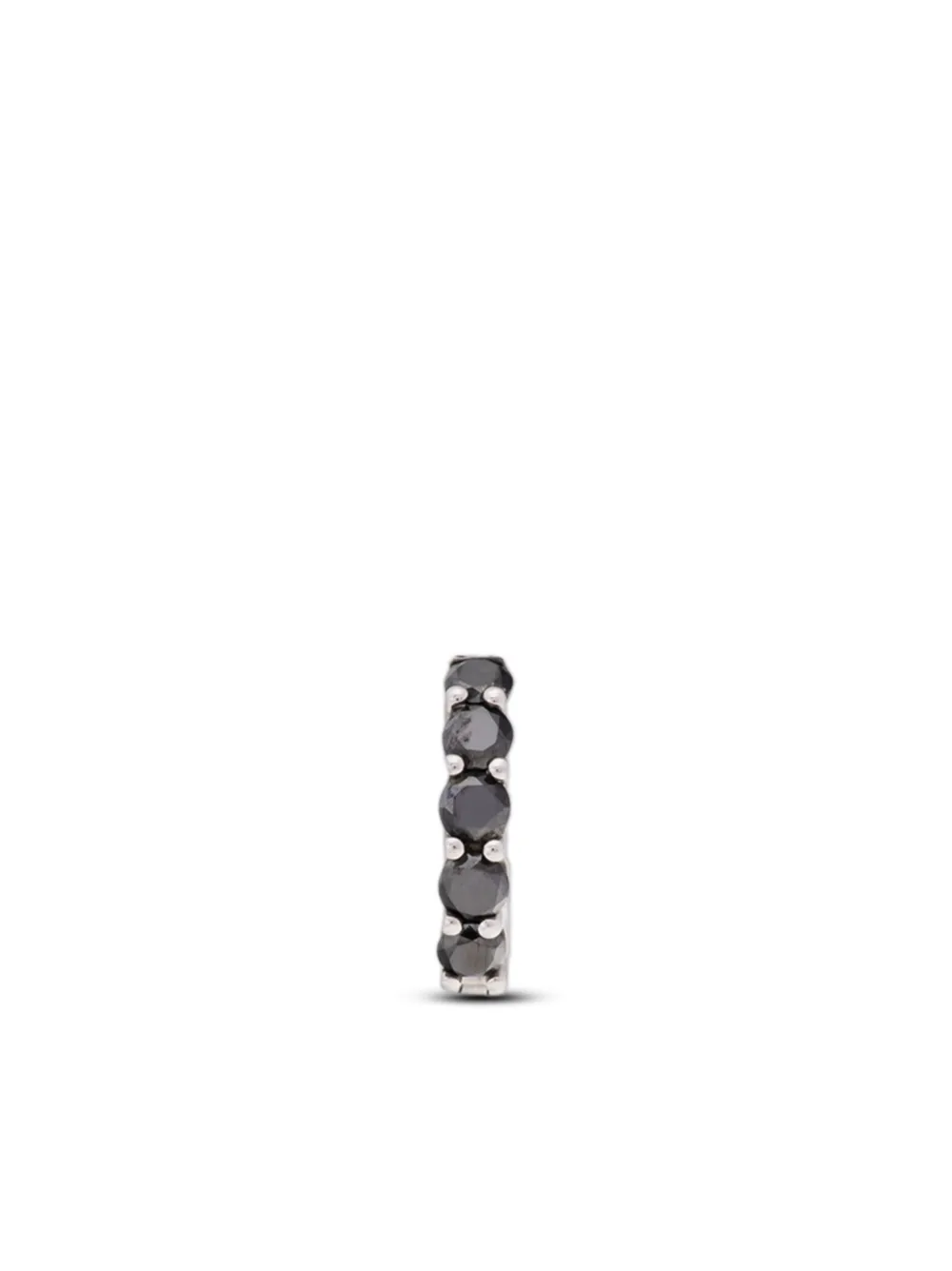 Munnu The Gem Palace 18kt white gold hoop diamond earring | Silver | Image 1