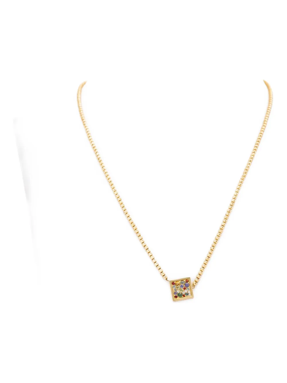 Armiss 18kt Yellow Gold Diamantine Diamond Necklace In Pattern