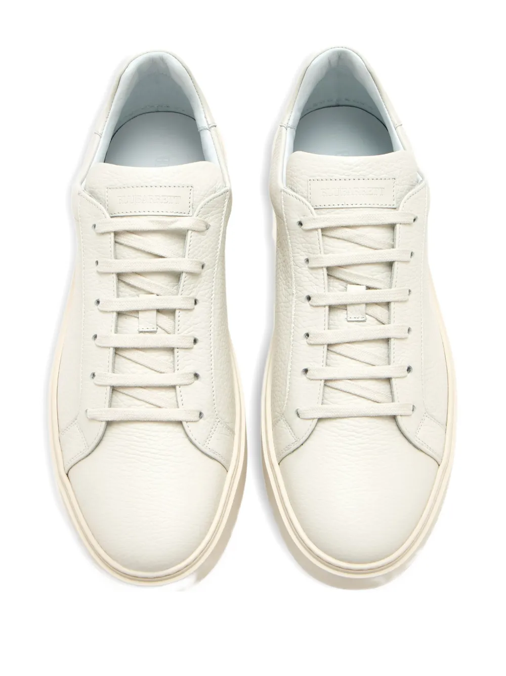 Barrett Leather Lace-up Low-top Sneakers In Neutral