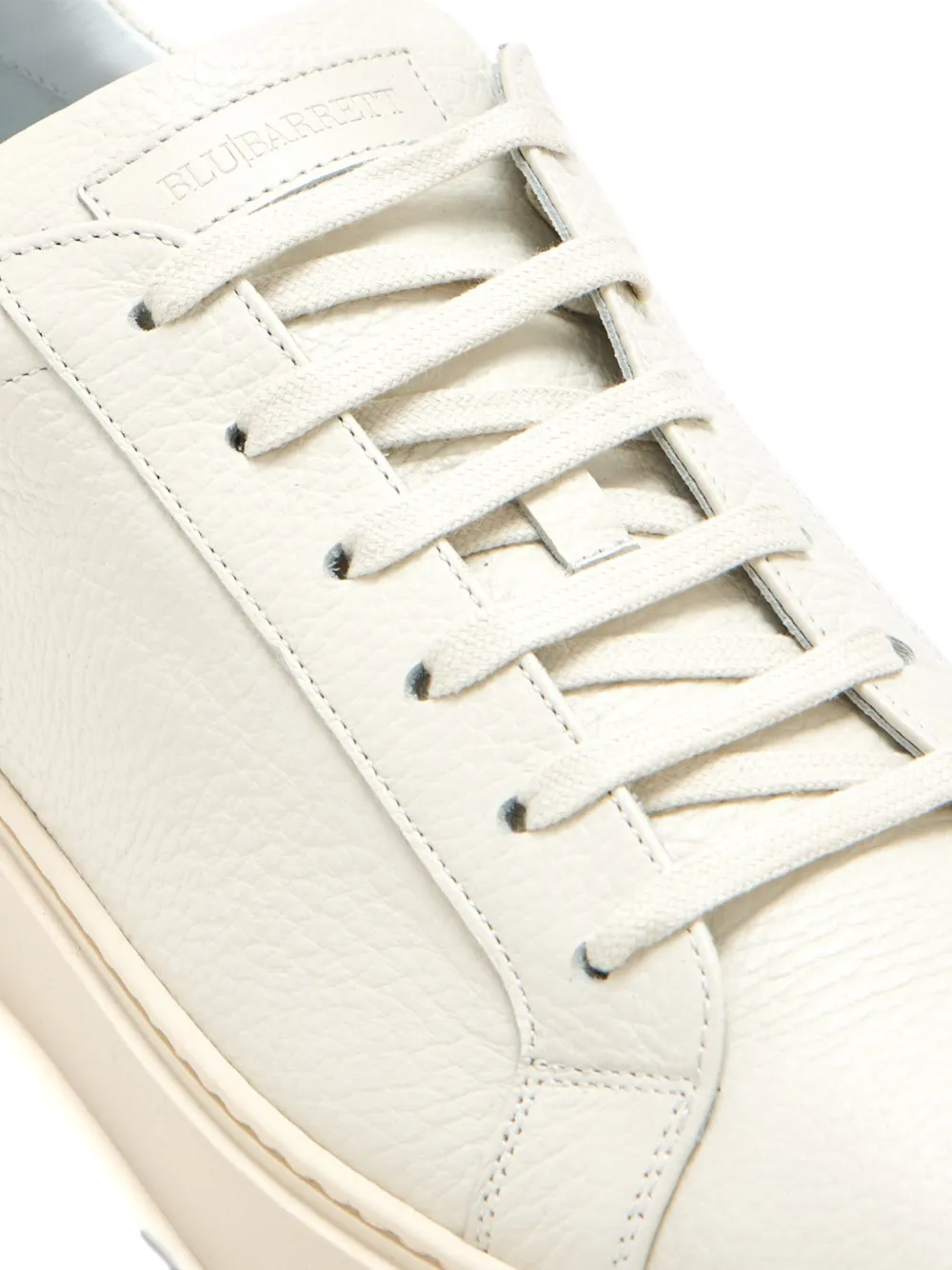 Barrett Leather Lace-up Low-top Sneakers In Neutral
