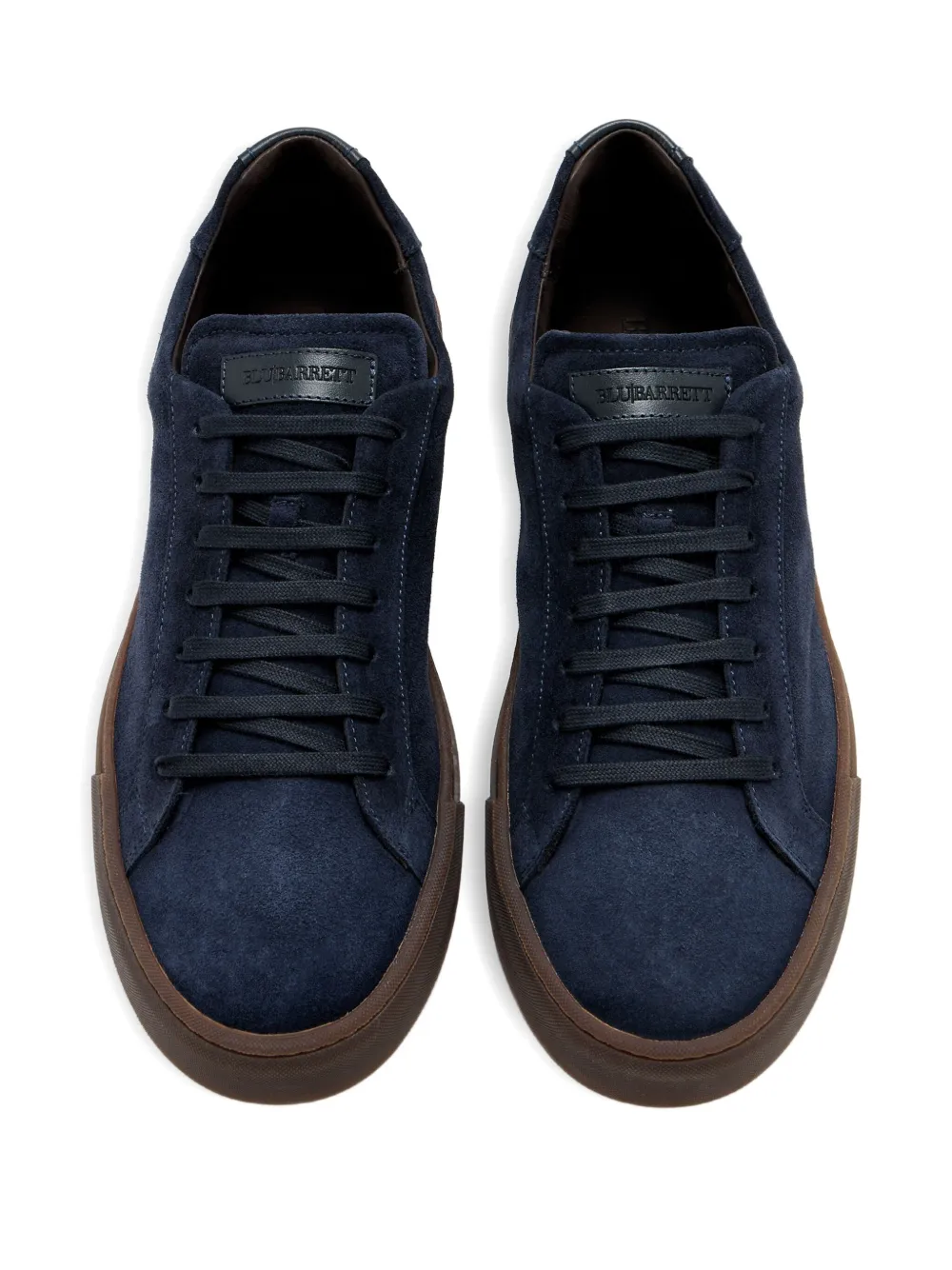 Barrett Suede Leather Low-top Sneakers In Blue