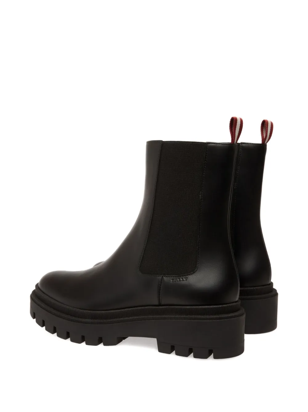 Bally leather platform Chelsea boots Black