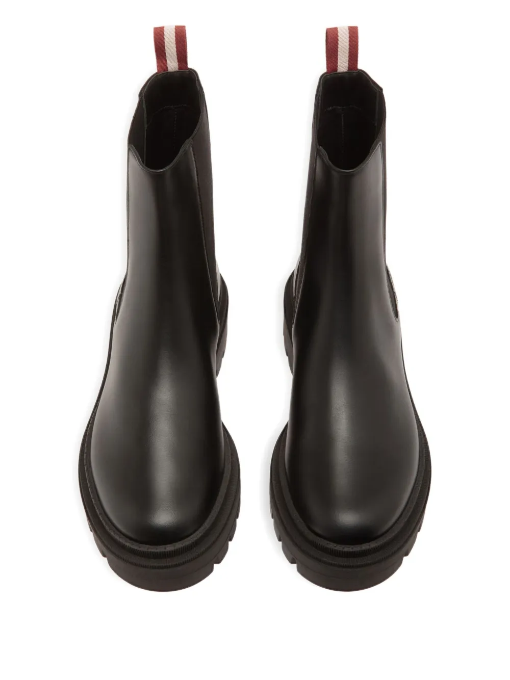 Bally leather platform Chelsea boots Black