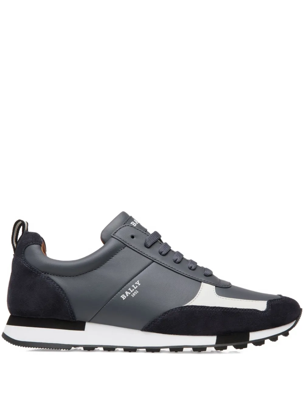 Bally leather panelled low-tops sneakers Grey