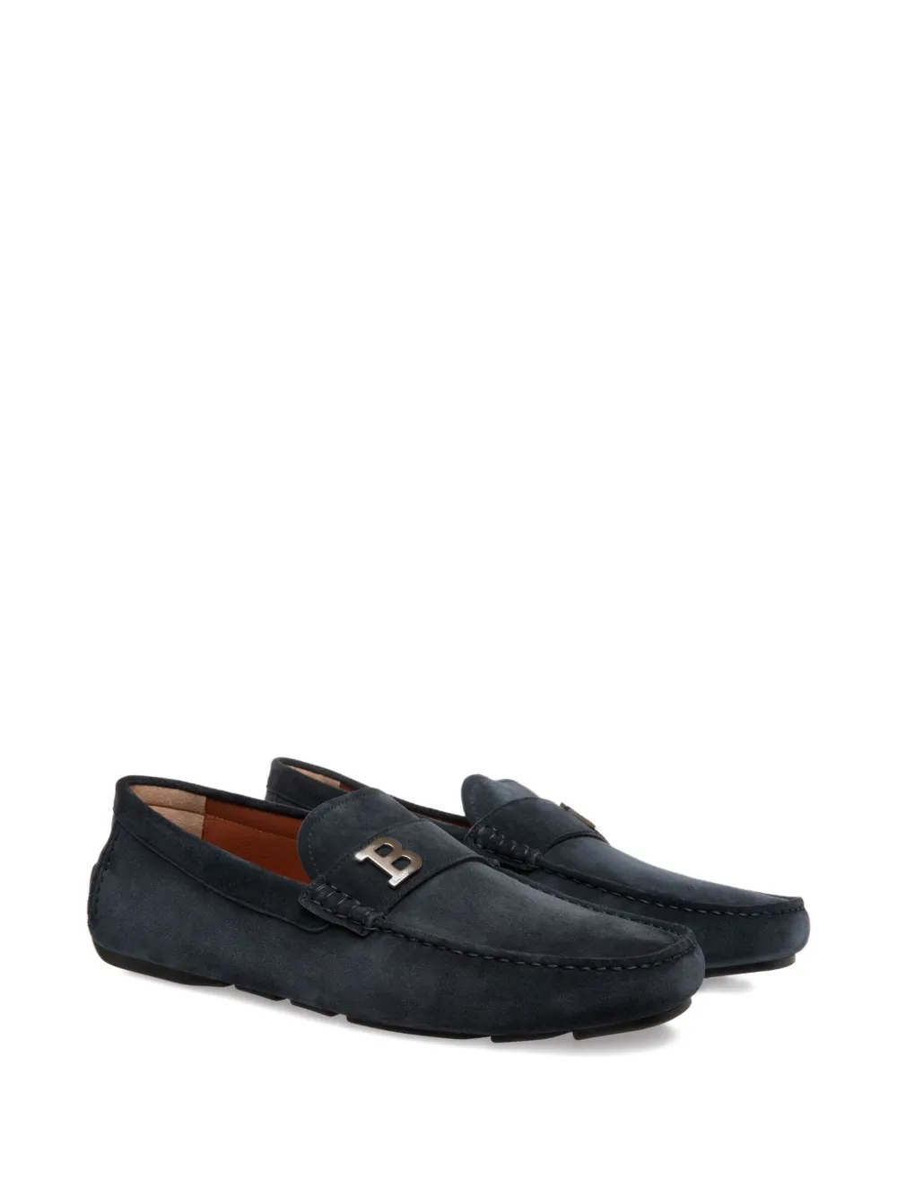 Bally Loafers met bandje en logo - Blauw