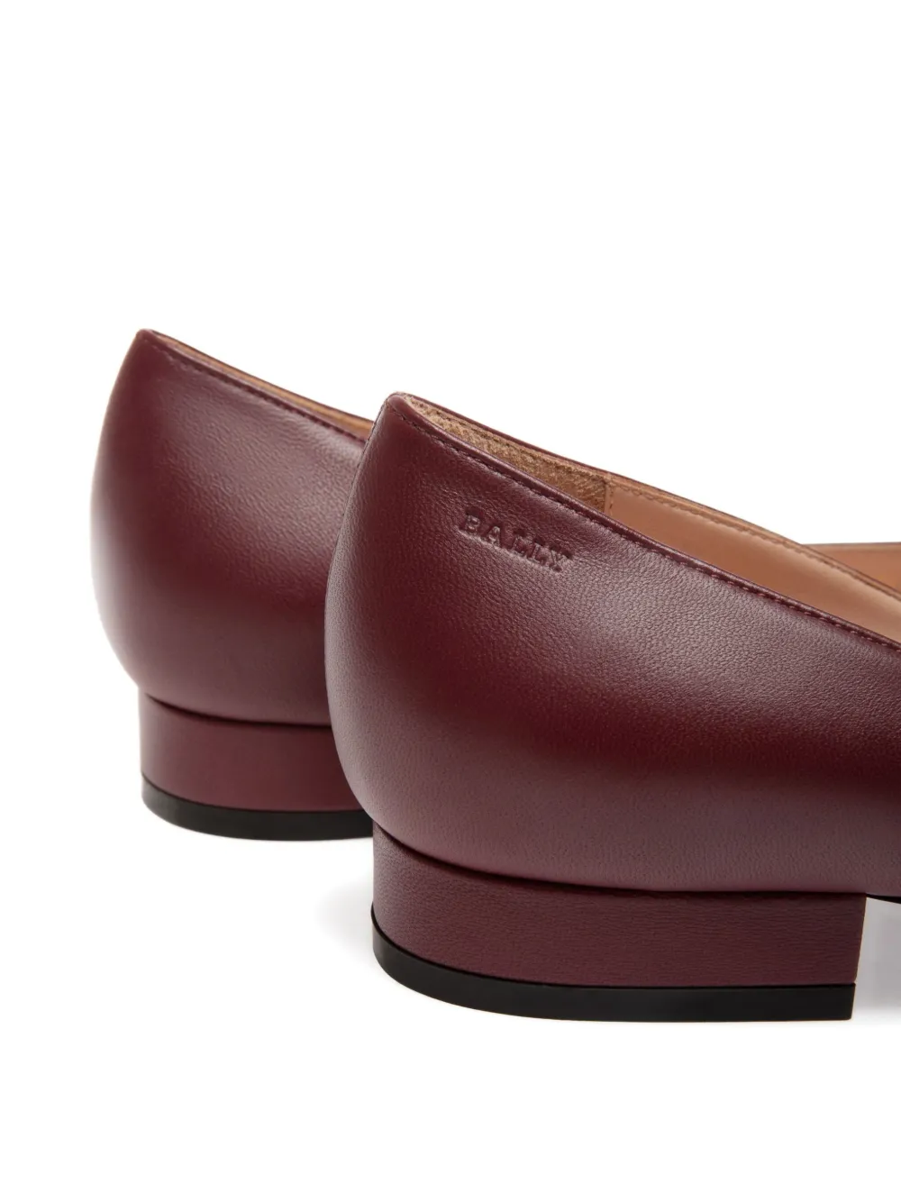 Bally leather pointed-toe pumps Red