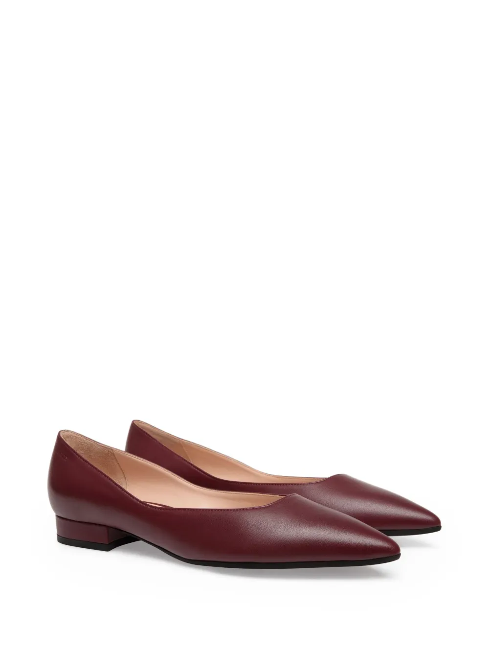 Bally leather pointed-toe pumps Red