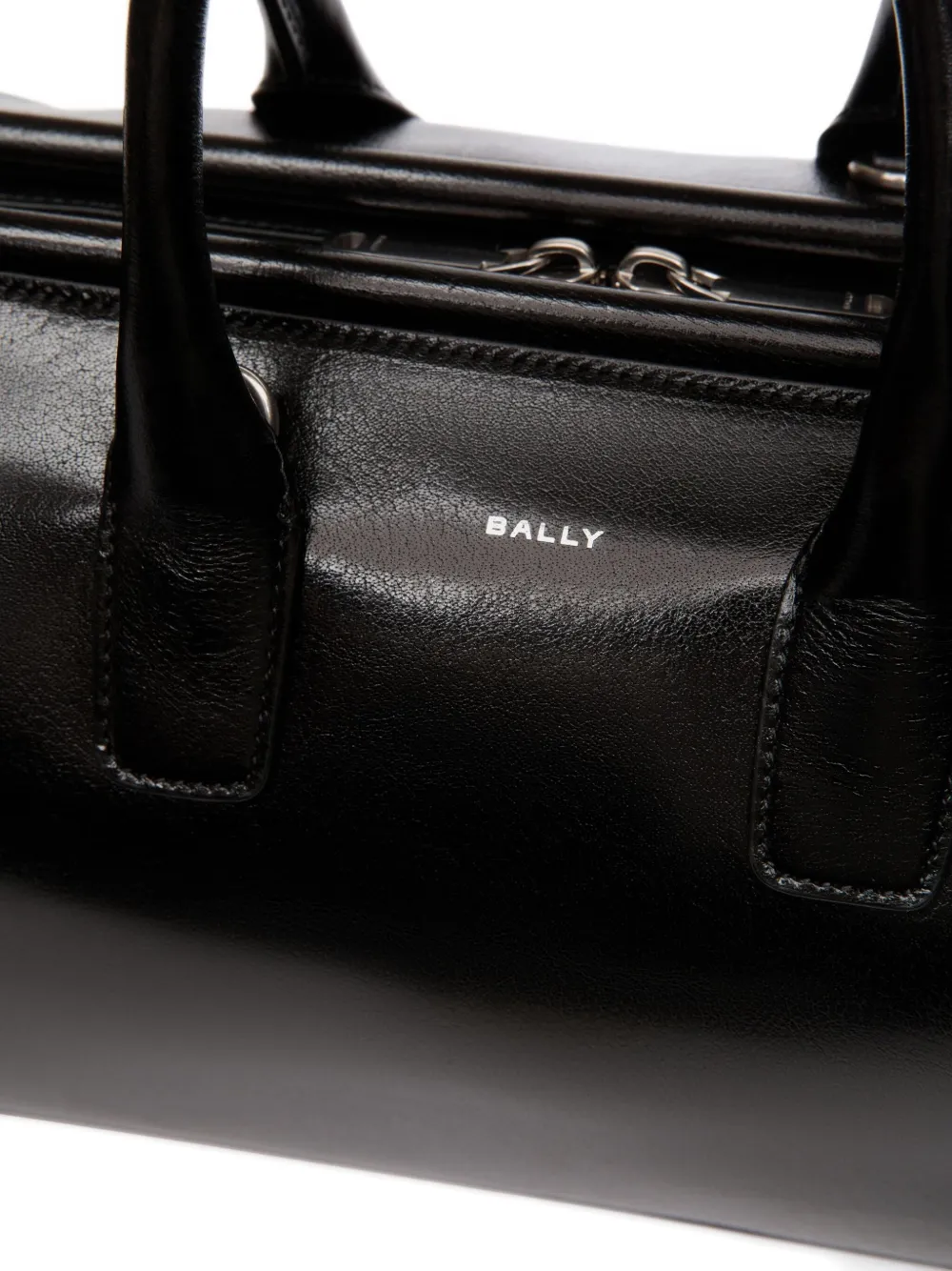 Bally Belle leren tas met handgreep Zwart