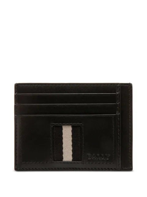 Bally porte-cartes à détail rayé
