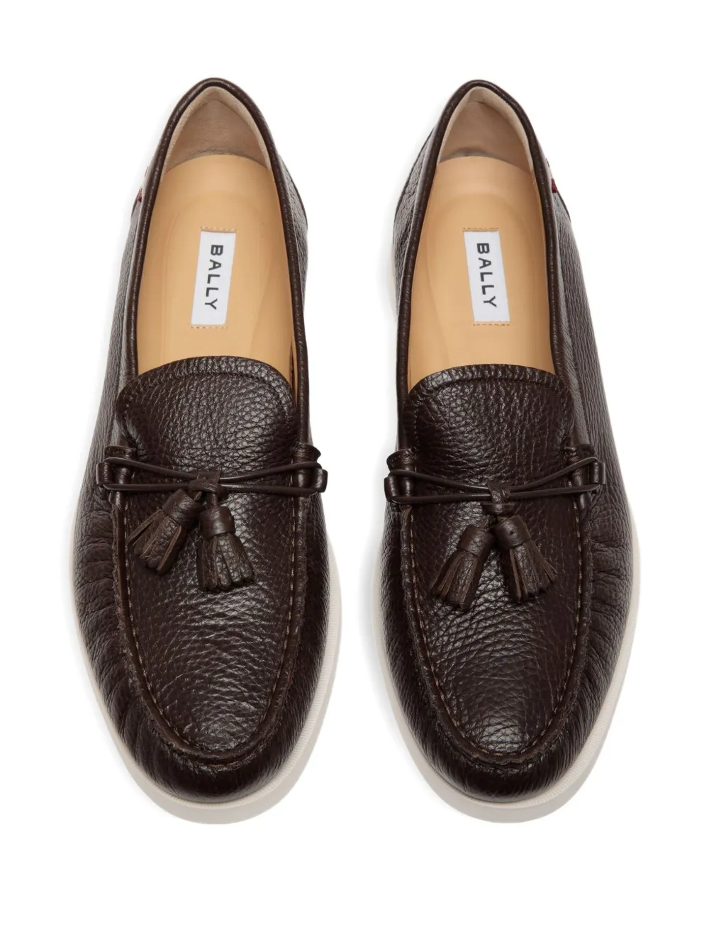 Bally Nelson leren mocassins verfraaid met kwastjes - Bruin