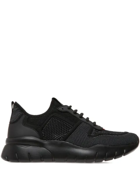 Bally ribbon-tab knit sneakers