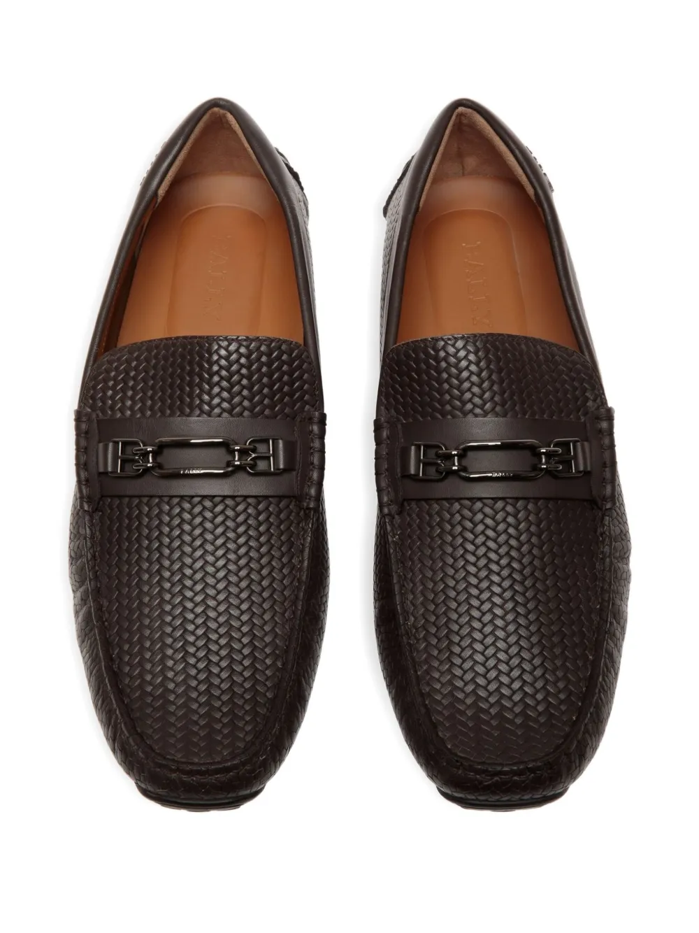 Bally woven leather chain loafers EBANO 21