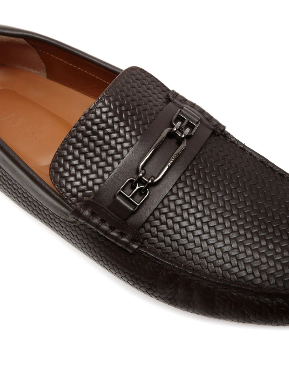 Bally woven leather chain loafers EBANO 21