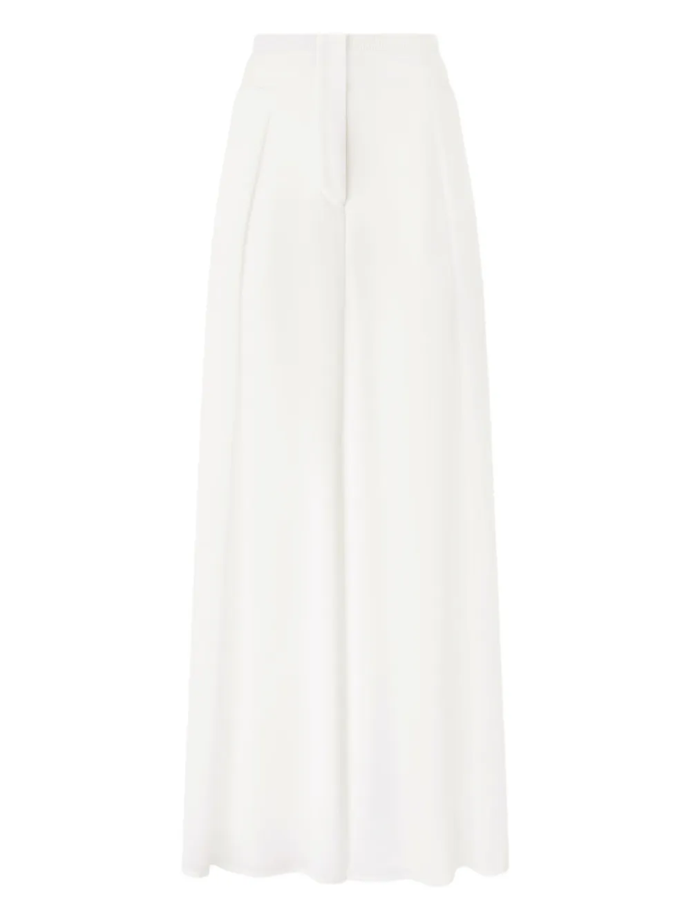 Genny pleated wide-leg trousers Wit