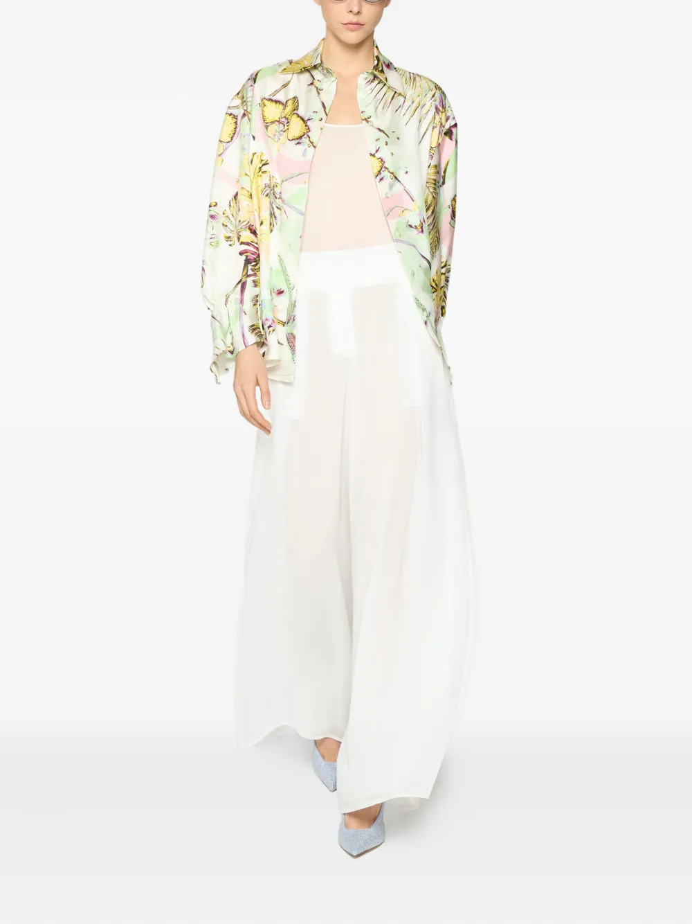 Genny pleated wide-leg trousers | Wide-Leg Pants | Image 2