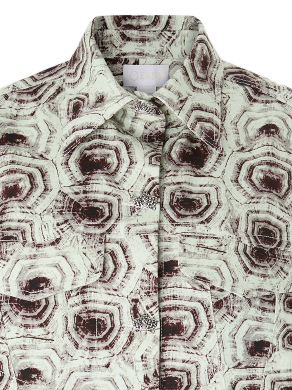 Genny geometric-print cotton jacket | Fitted Jackets | Image 2