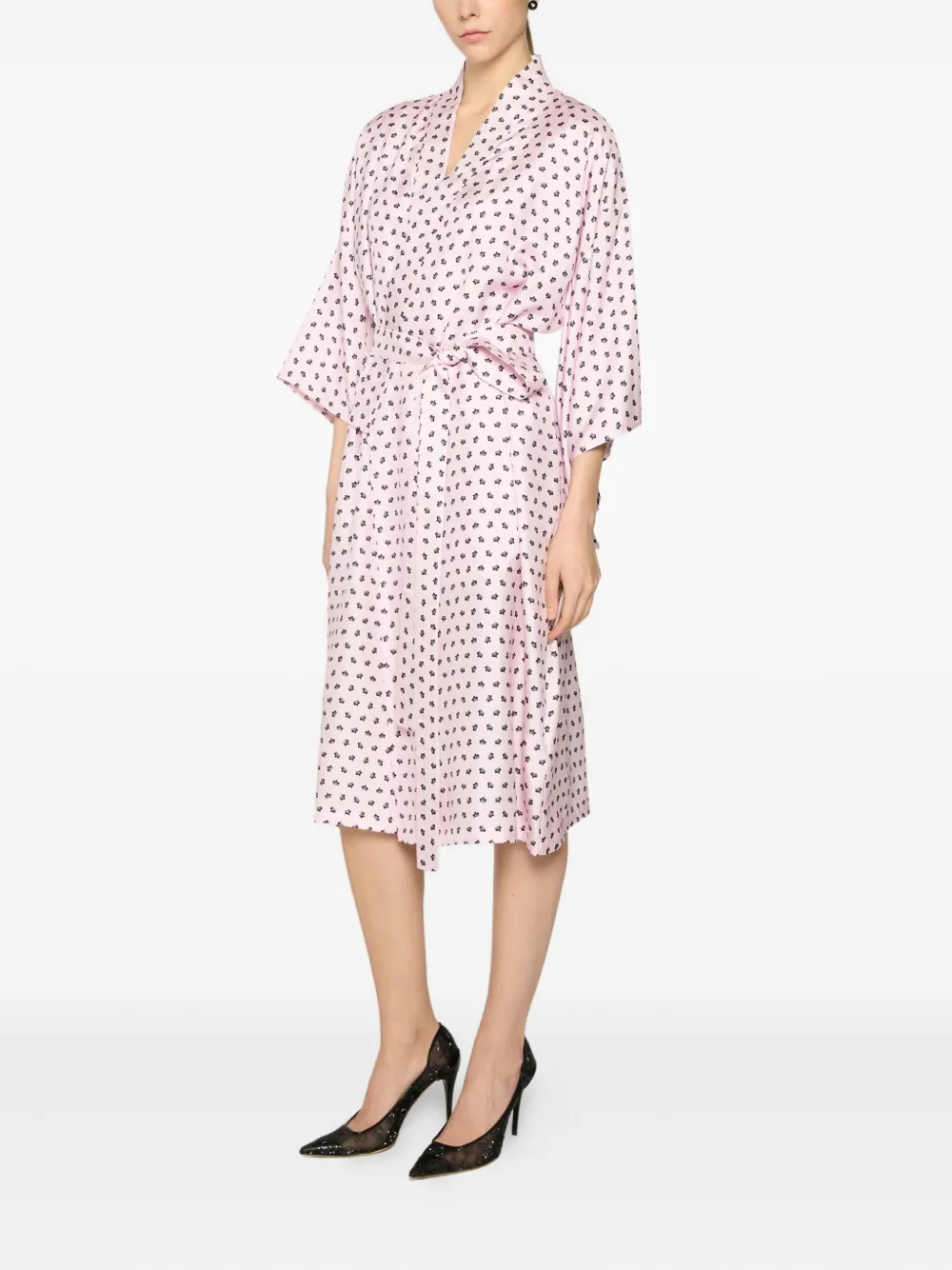 Genny Jurk met bloemenprint Roze