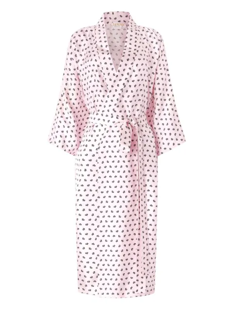 Genny floral-print belted dress