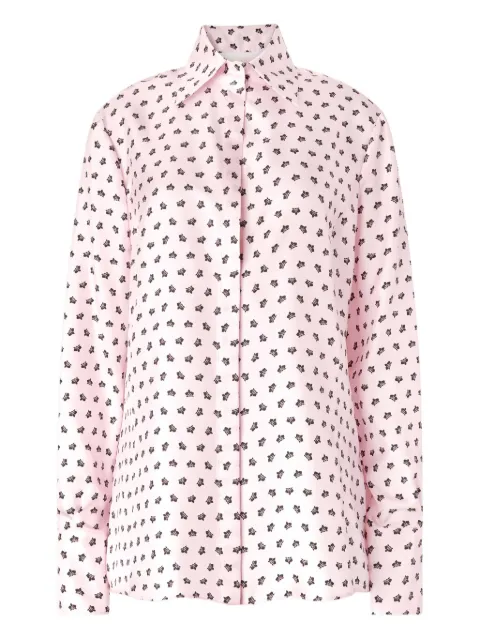Genny floral-print silk shirt