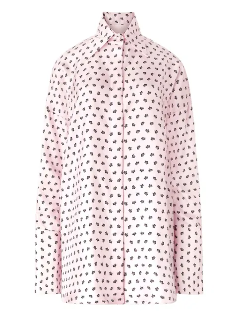 Genny floral-print silk shirt