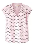 Genny floral-print V-neck top - Pink