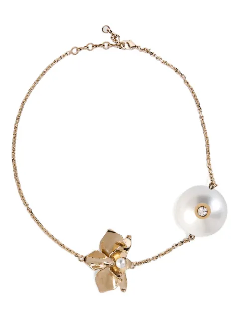 Genny flower-detailing necklace