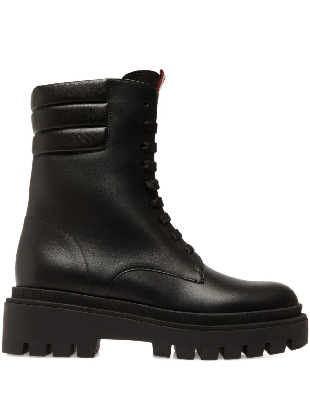 Bally padded-collar lace-up boots Black