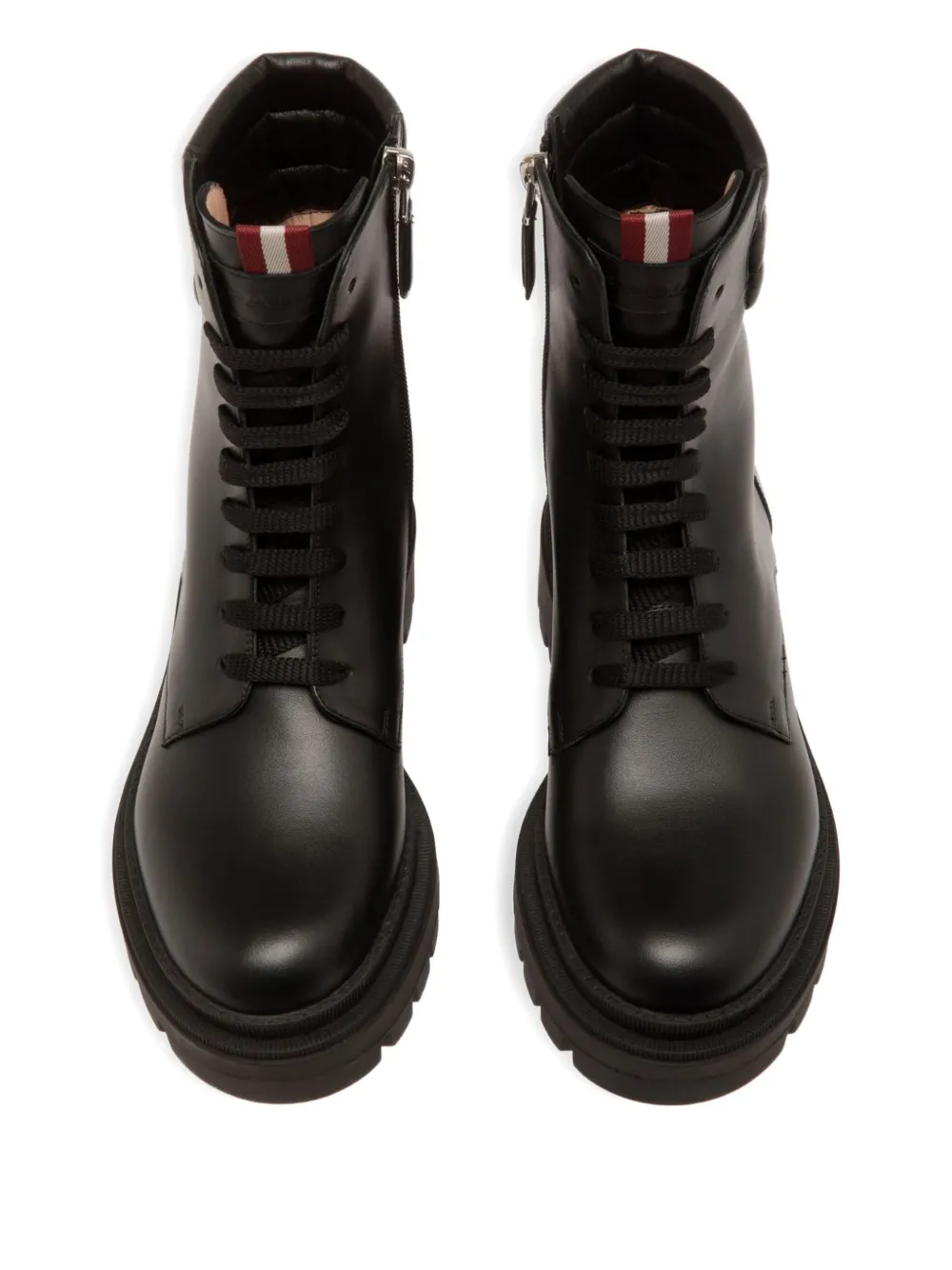 Bally padded-collar lace-up boots Black