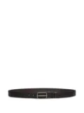Bally reversible grained leather belt - Black