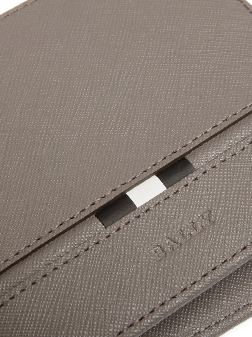 Bally Embossed Leather Wallet In Multi