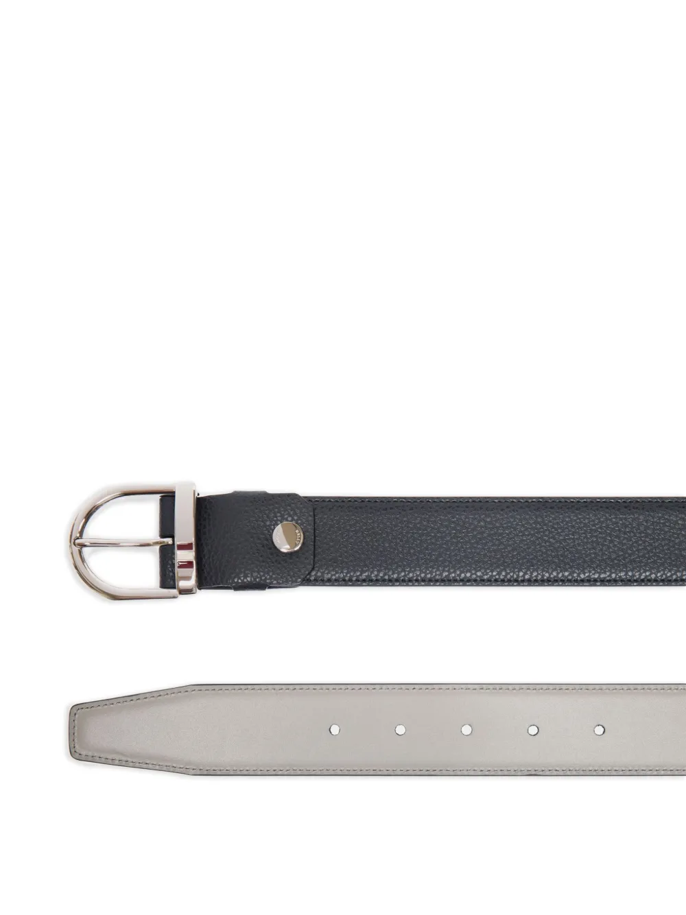Bally reversible grained leather belt Blauw