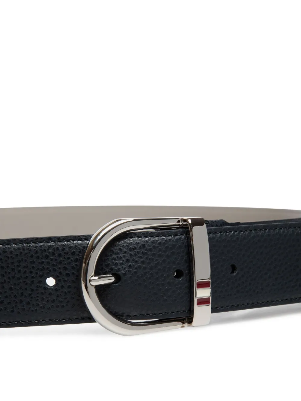 Bally reversible grained leather belt Blauw