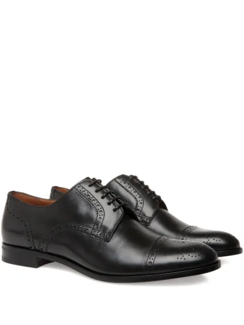 Bally leather brogue derby shoes