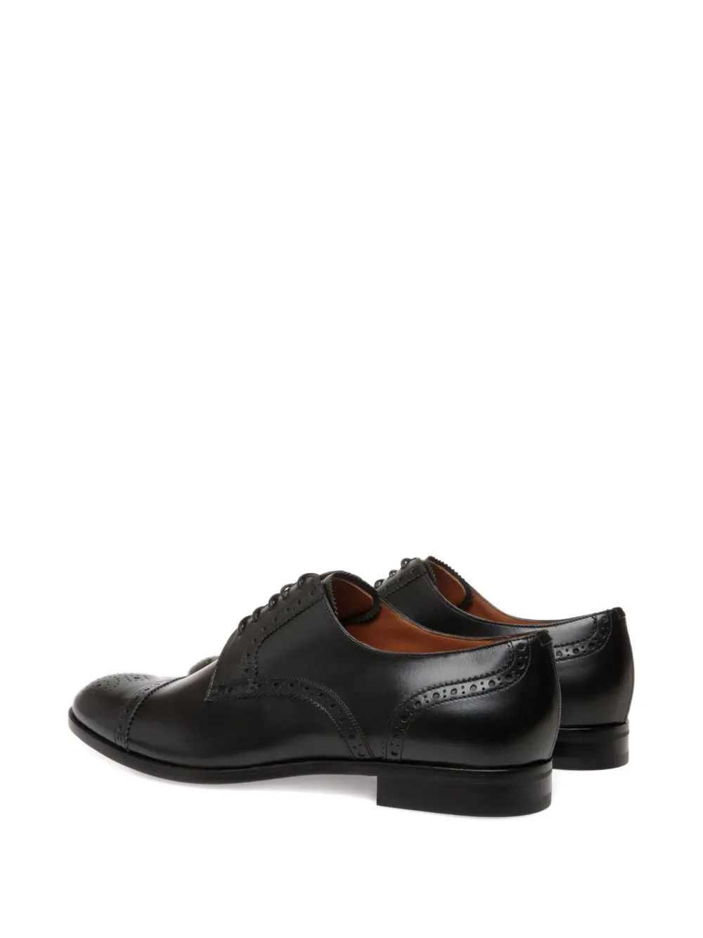 Bally leather brogue derby shoes Black