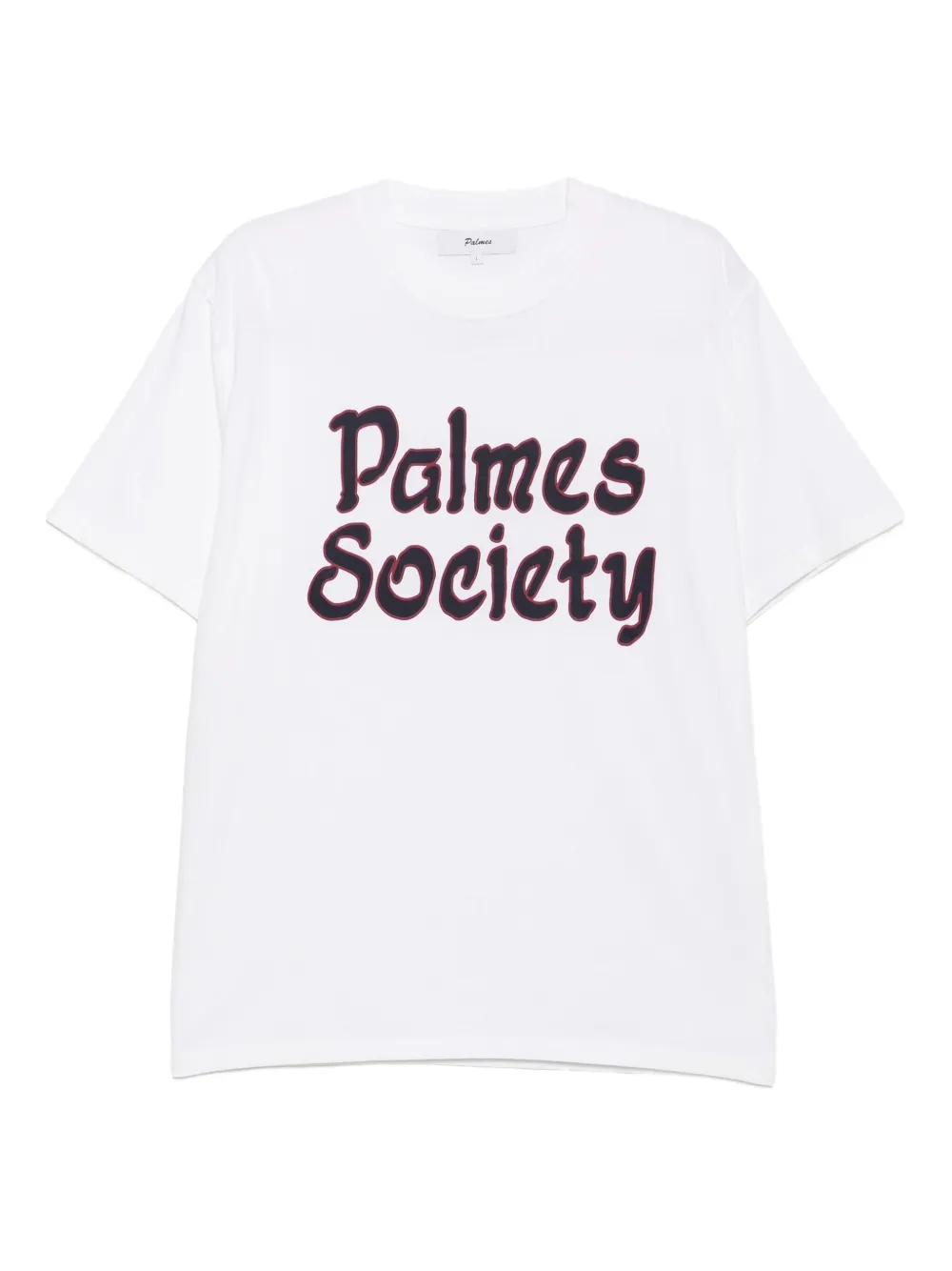 Palmes Society T-shirt Wit