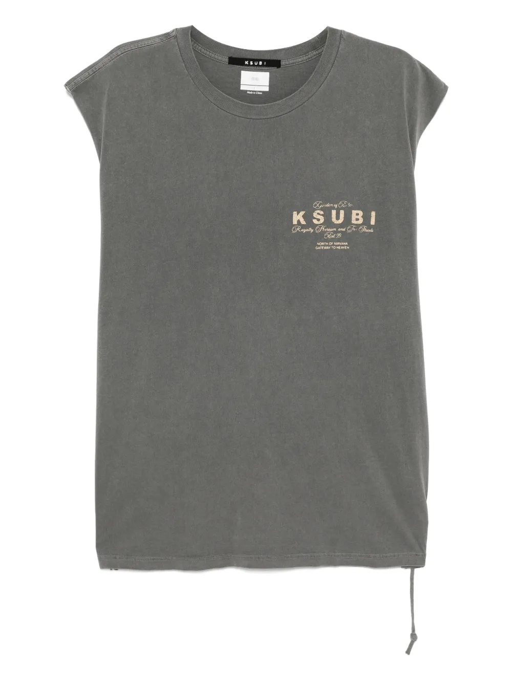 Ksubi Katoenen top met uitgesneden details Grijs