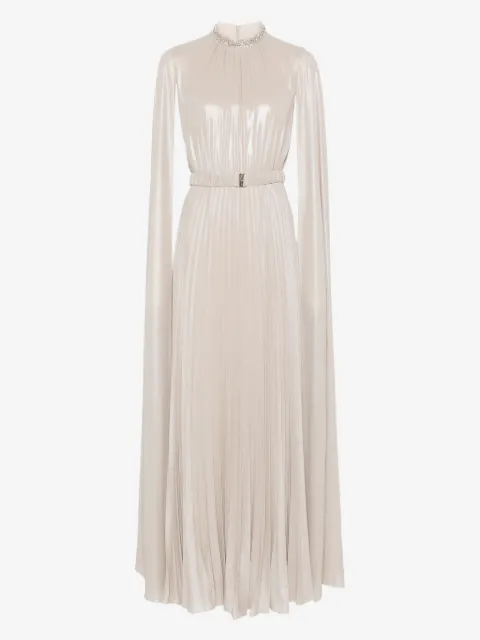 NISSA cape-design maxi dress