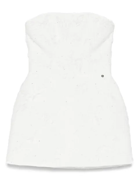NISSA embellished jacquard mini dress