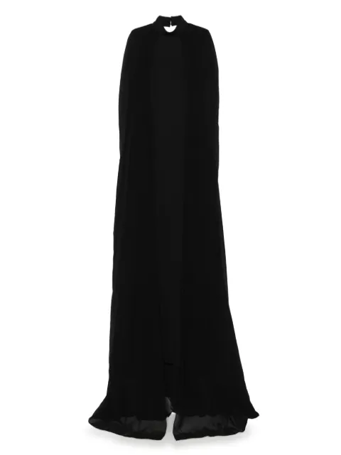 NISSA cape-style backless gown