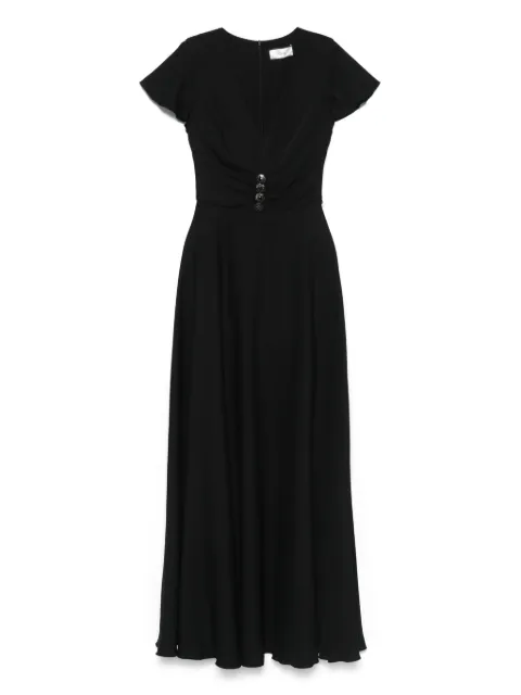 NISSA decorative-button maxi dress