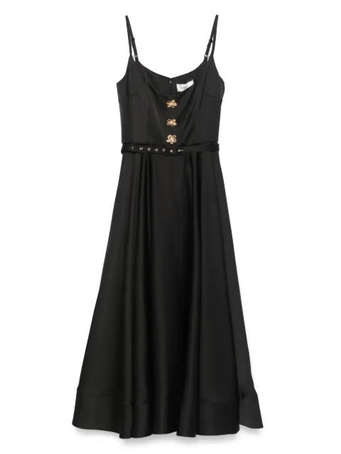 NISSA belted midi dress