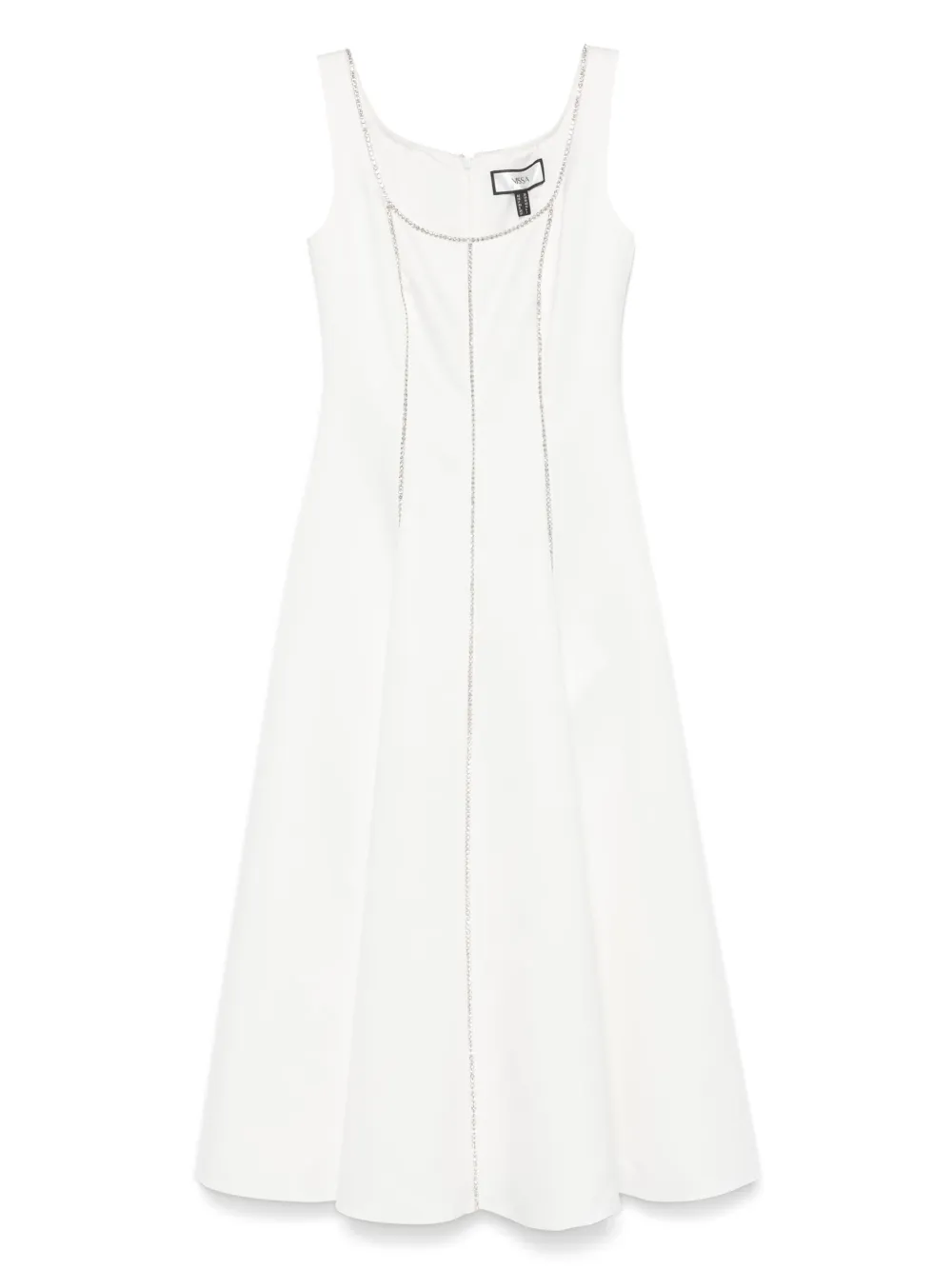 crystal-embellished midi dress