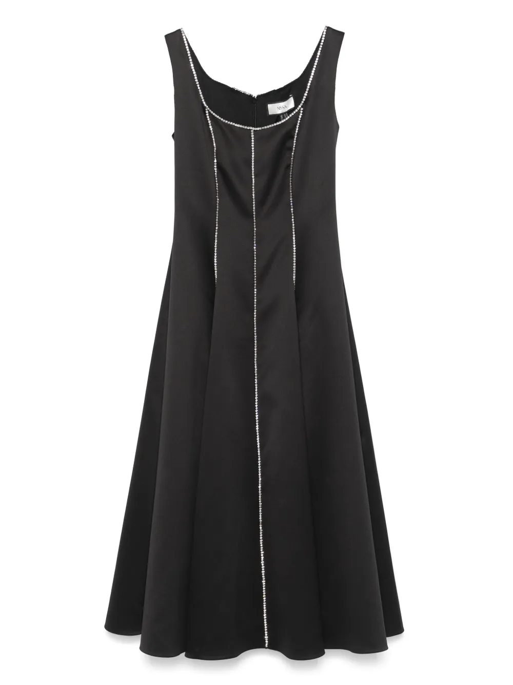 crystal-embellished midi dress